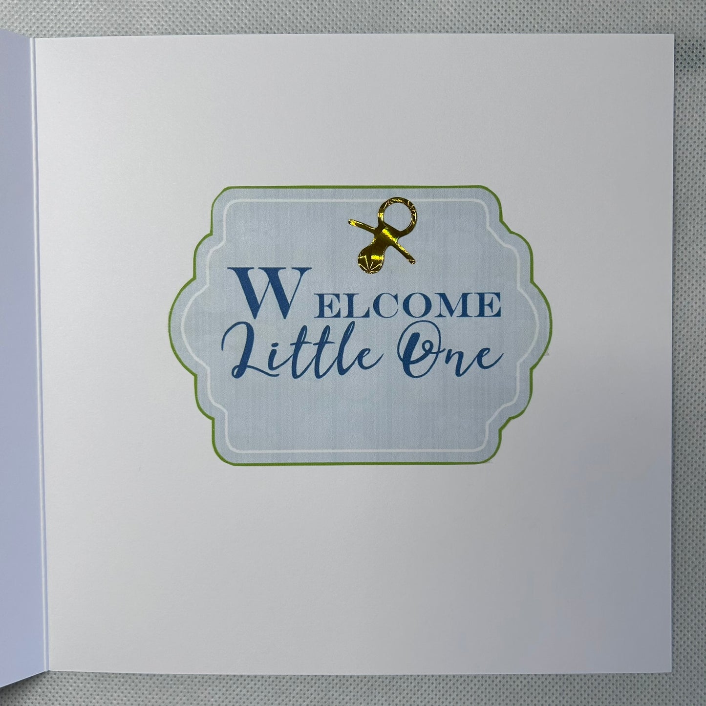 New Baby Boy Card - Handmade